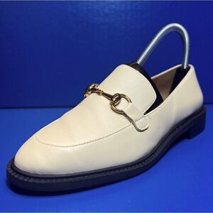Lisa Vicky Zany Bit Vegan Leather Loafers in Natural Nappa 6.5M
